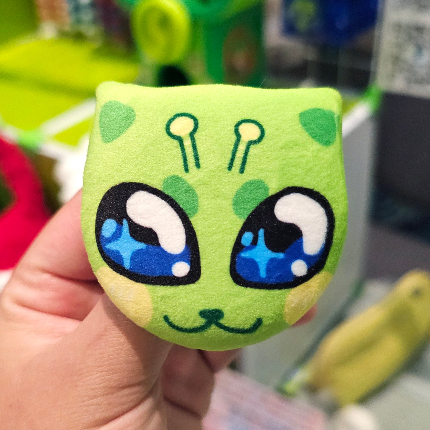 Plush Alien Cat Pin