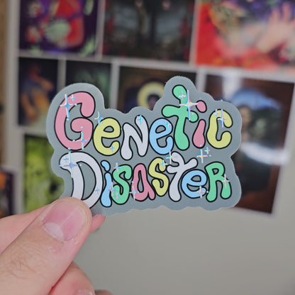 Sparkley Genetic Disaster Sticker
