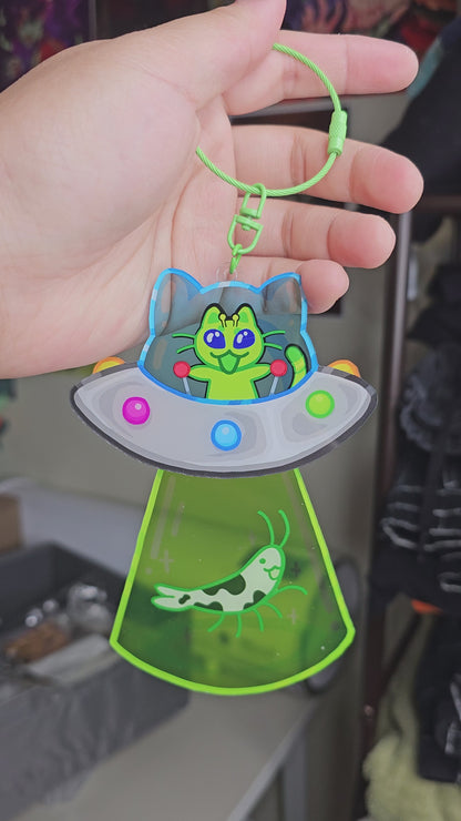 Cat UFO Car Charm (PREORDER)