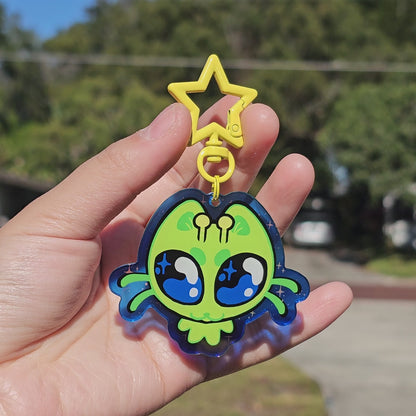 Alien Cat Keychain