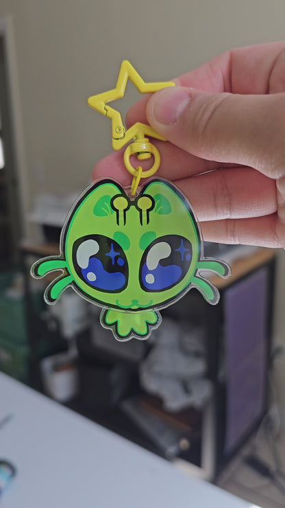 Wiggley Alien Keychain