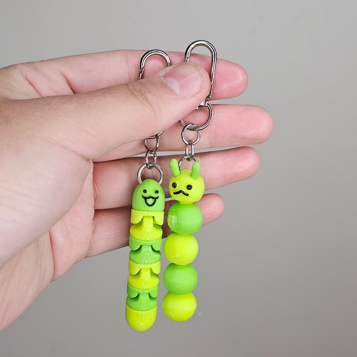 Articulated Worm Keychain