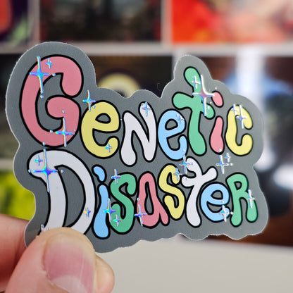 Sparkley Genetic Disaster Sticker
