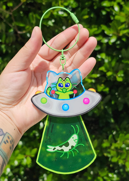 Cat UFO Car Charm (PREORDER)