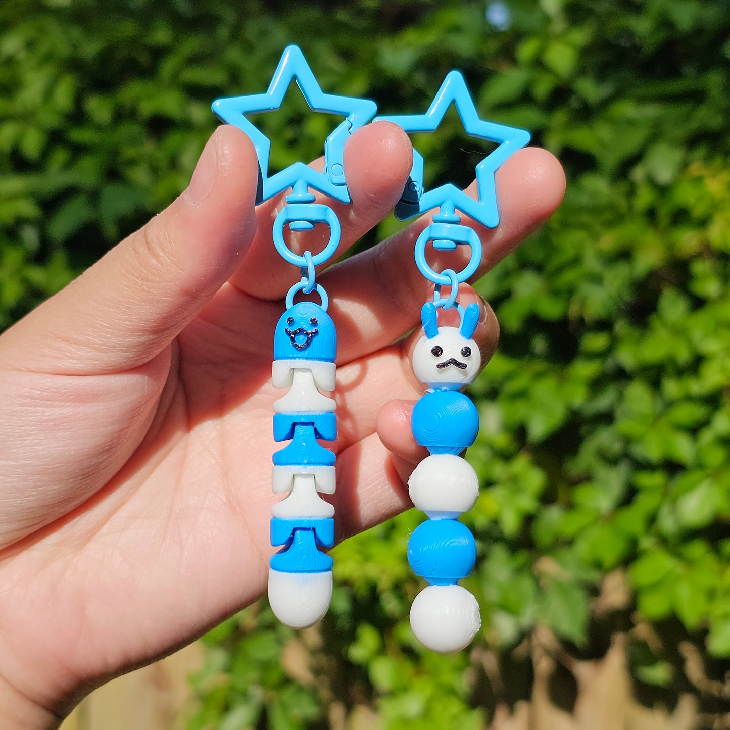 Articulated Worm Keychain