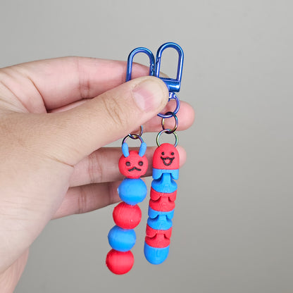 Articulated Worm Keychain
