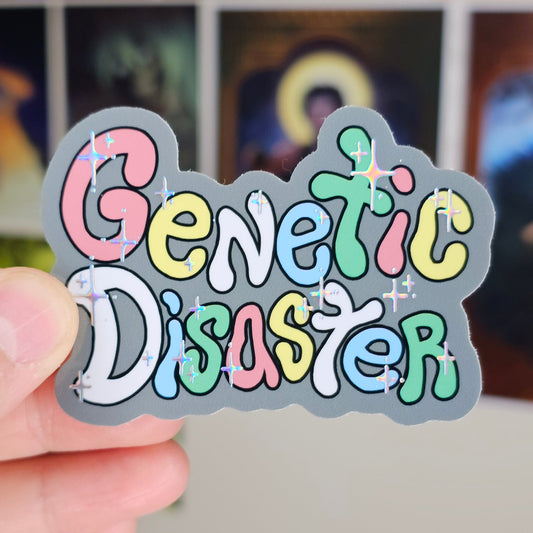 Sparkley Genetic Disaster Sticker