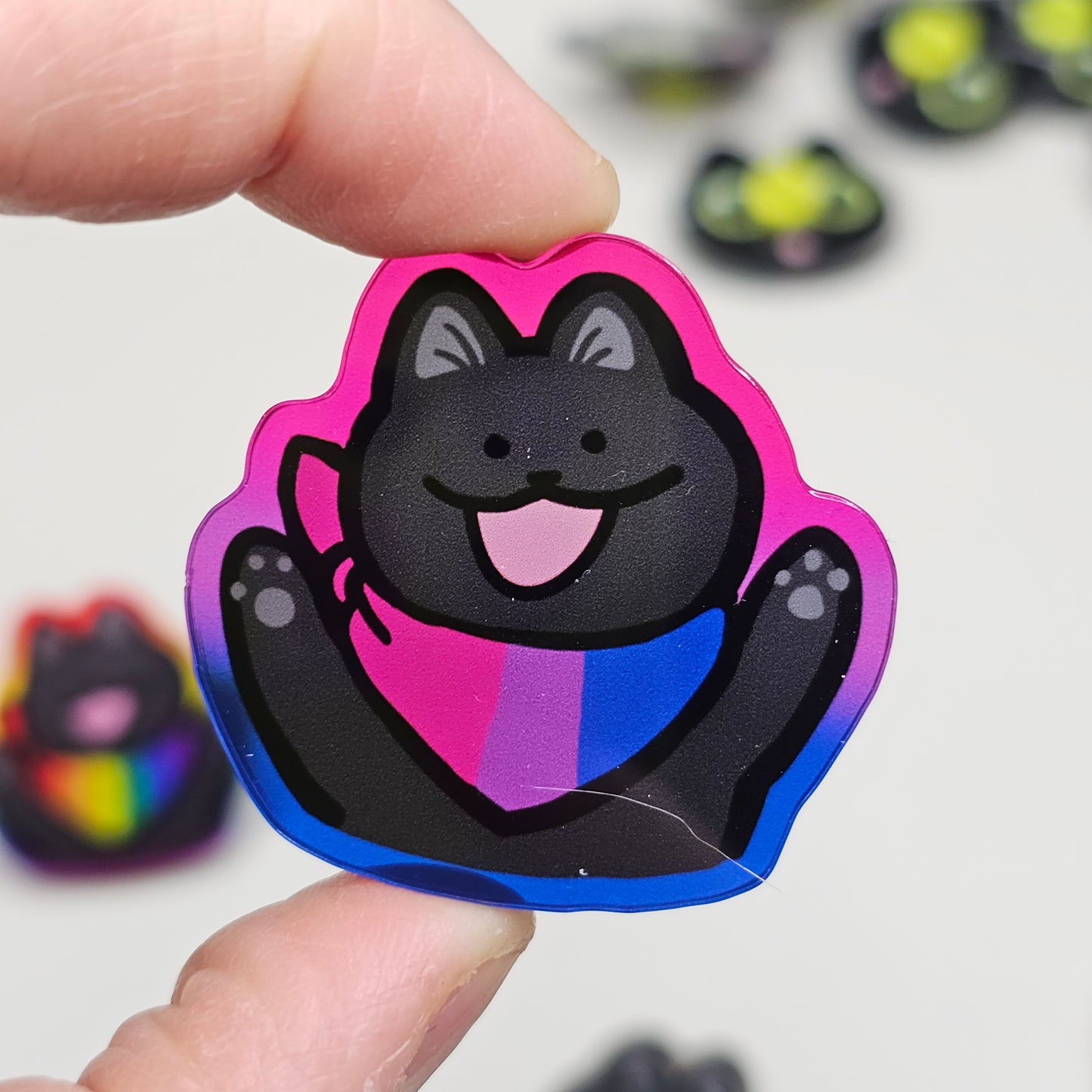 Pride Cat Acrylic Pins