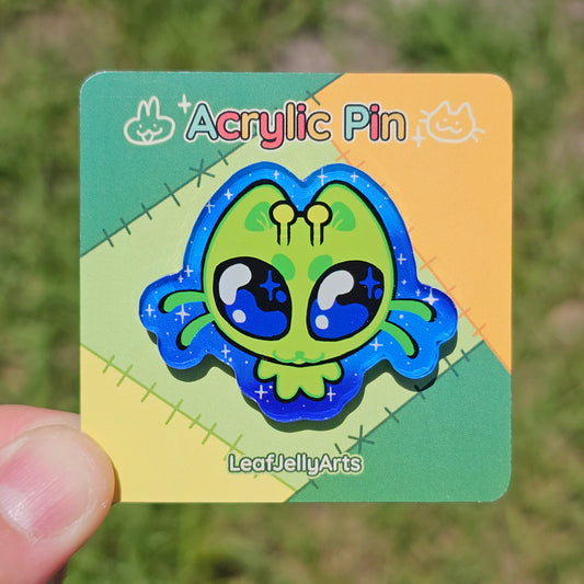Alien Cat Acrylic Pin