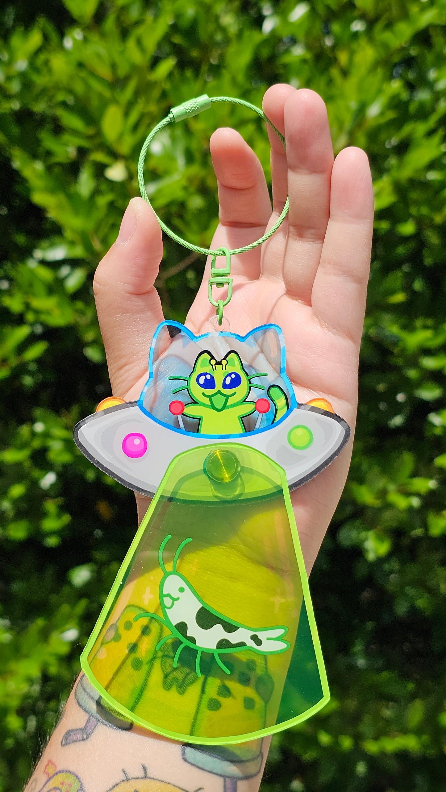 Cat UFO Car Charm (PREORDER)