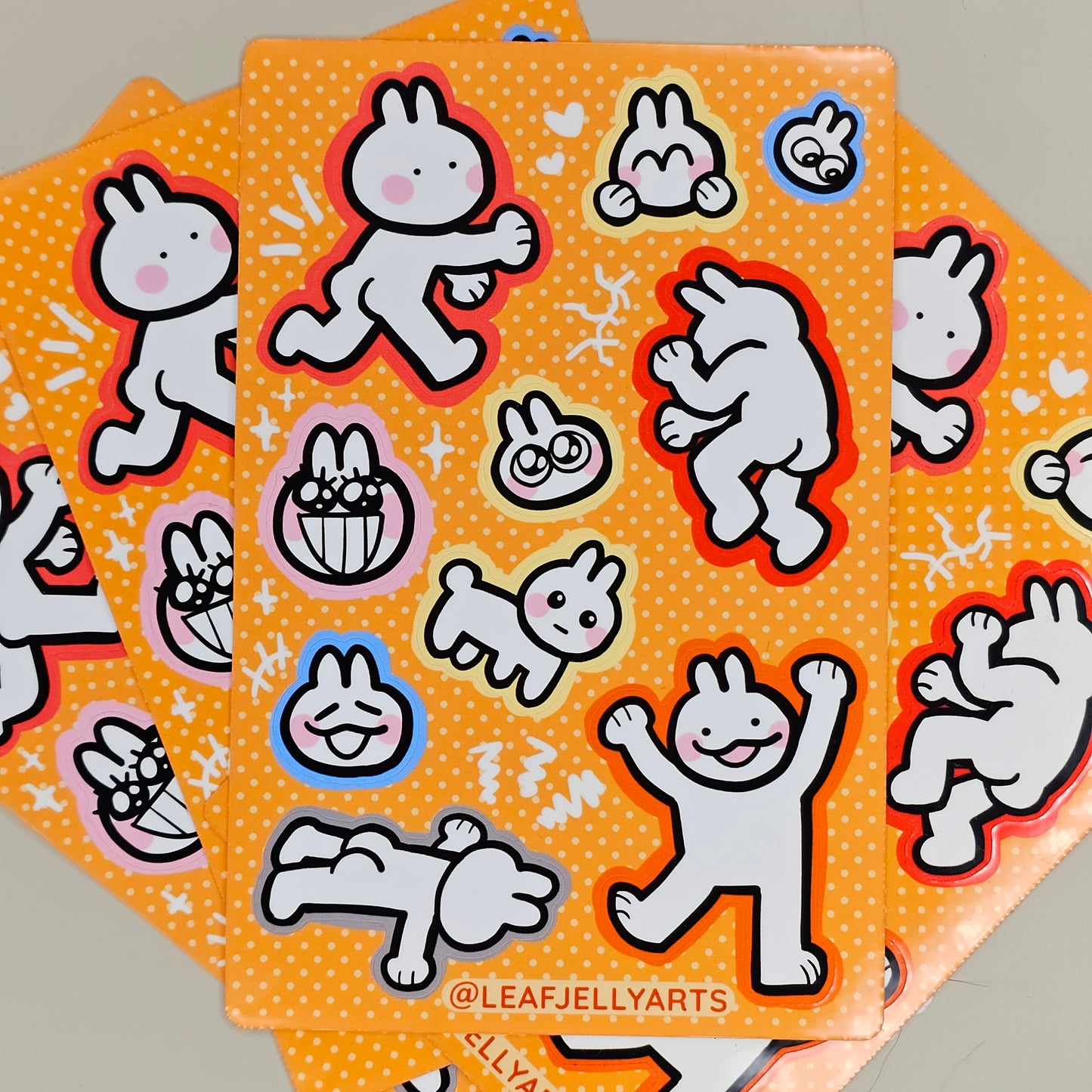 Weird Bunny Sticker Sheet