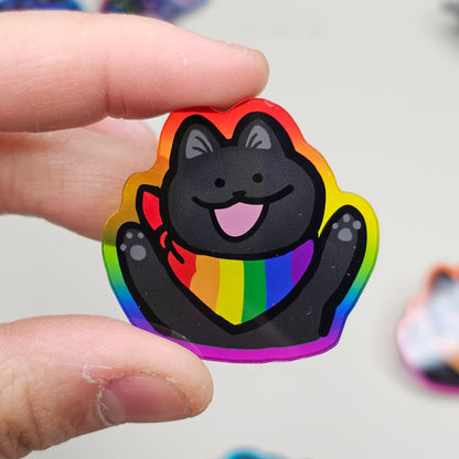 Pride Cat Acrylic Pins