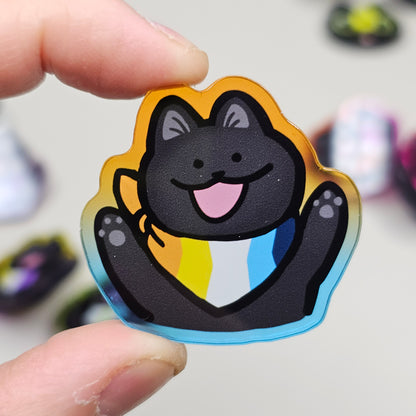 Pride Cat Acrylic Pins
