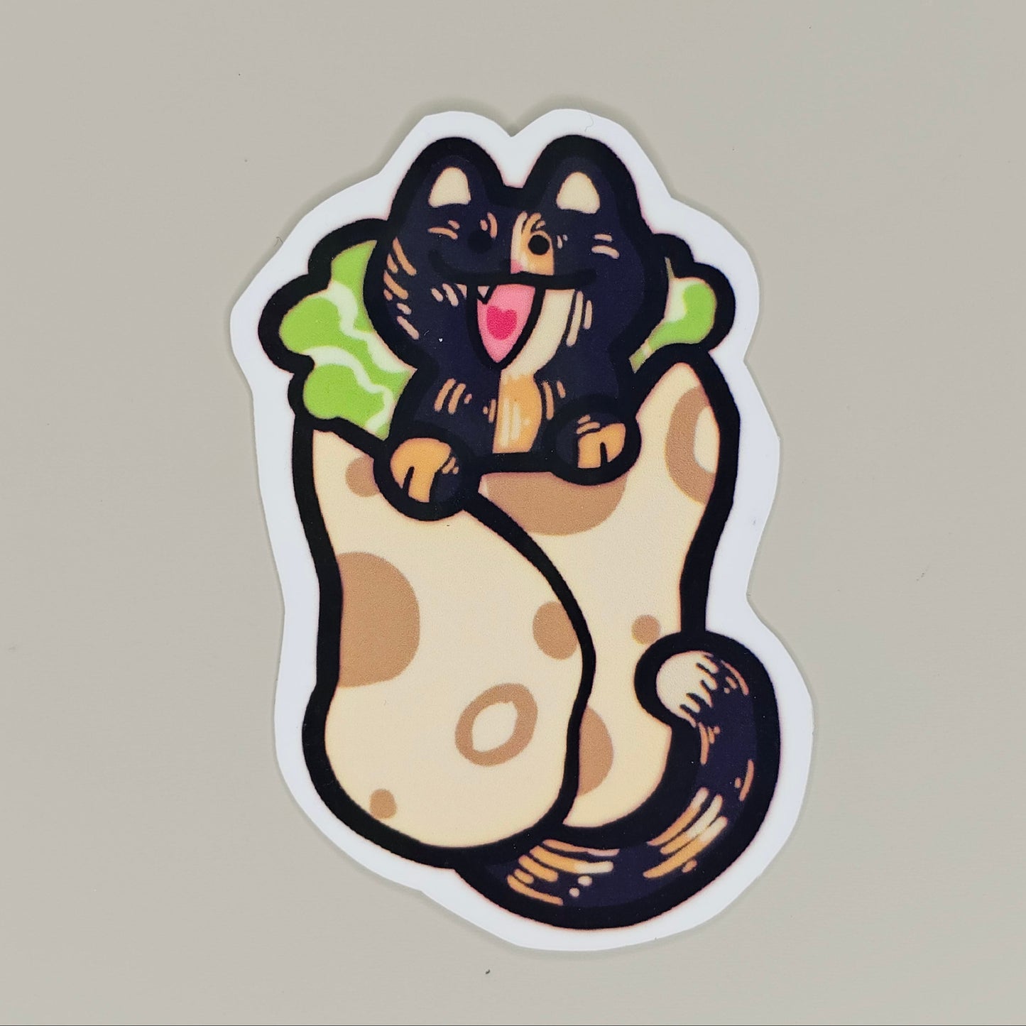Tortie Tortilla Sticker