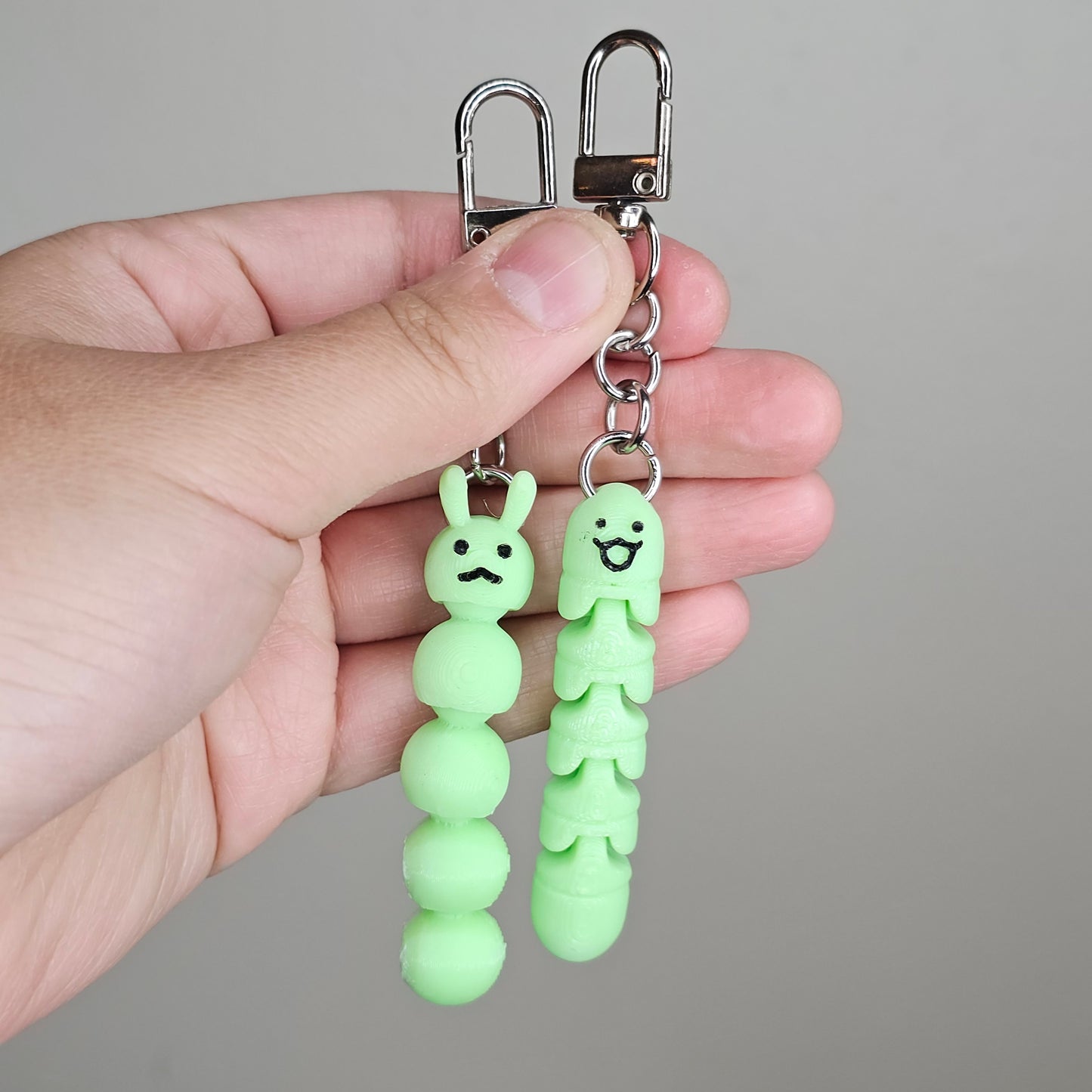 Articulated Worm Keychain