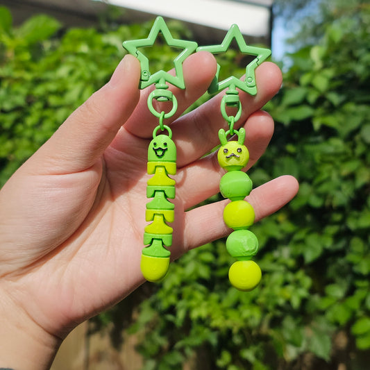 Articulated Worm Keychain