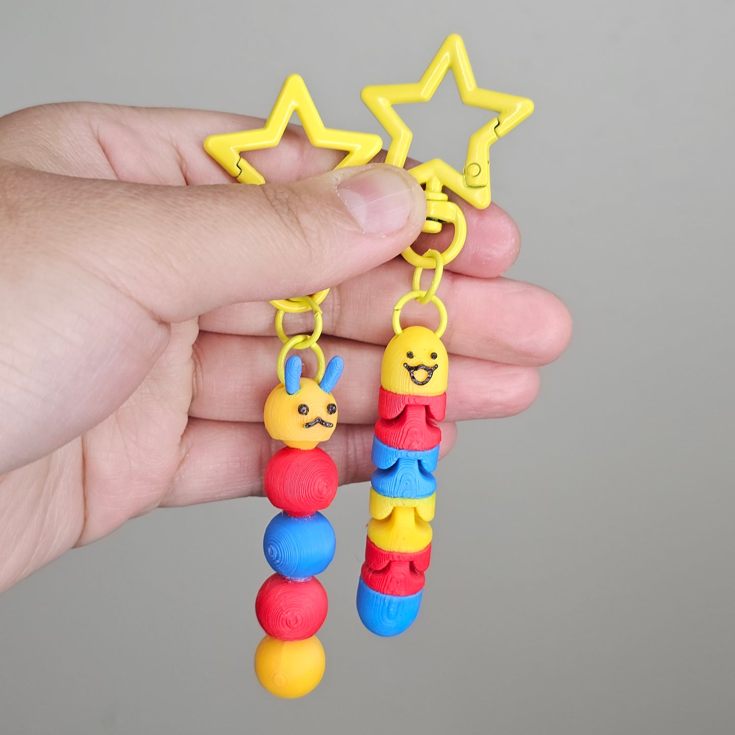 Articulated Worm Keychain