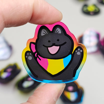 Pride Cat Acrylic Pins