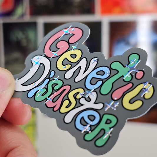 Sparkley Genetic Disaster Sticker