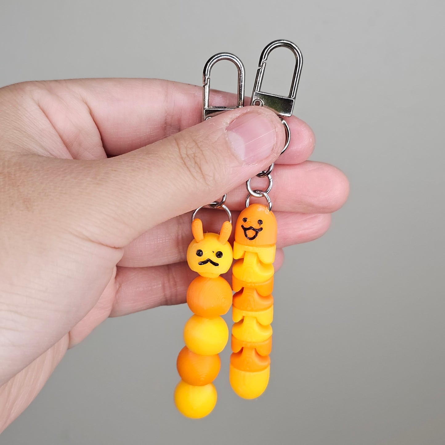 Articulated Worm Keychain