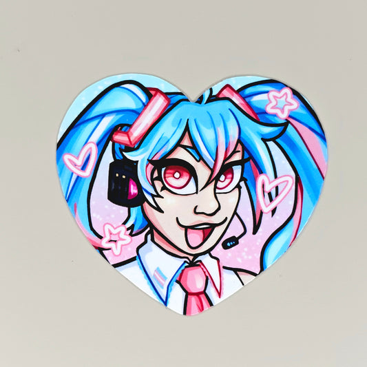 Trans Miku Heart Sticker