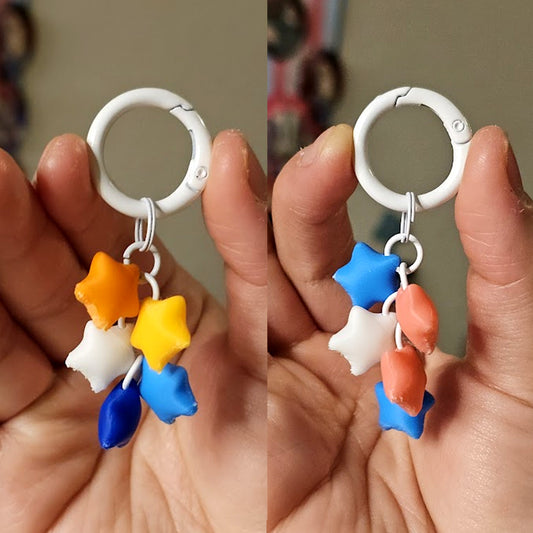 Pride Star Charm Keychains