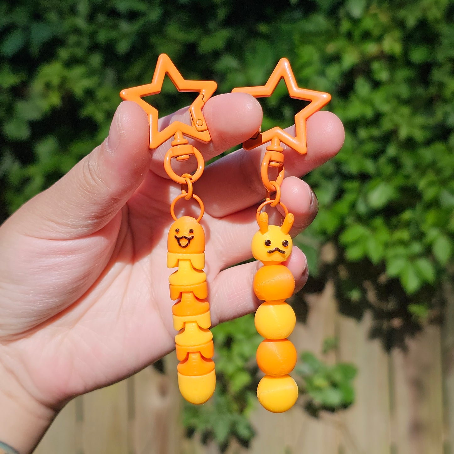 Articulated Worm Keychain